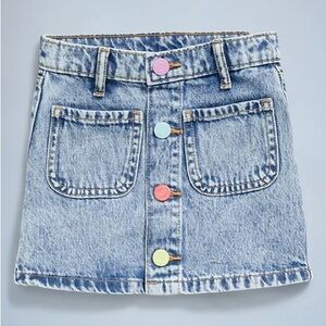 Old Navy Denim Skirt with Colorful Buttons